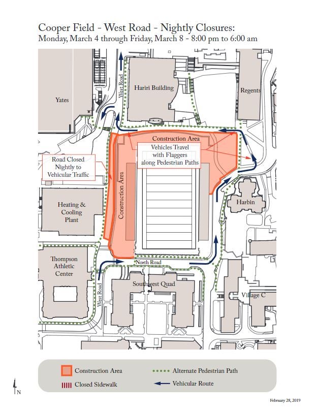 Cooper Field Updated Construction Map